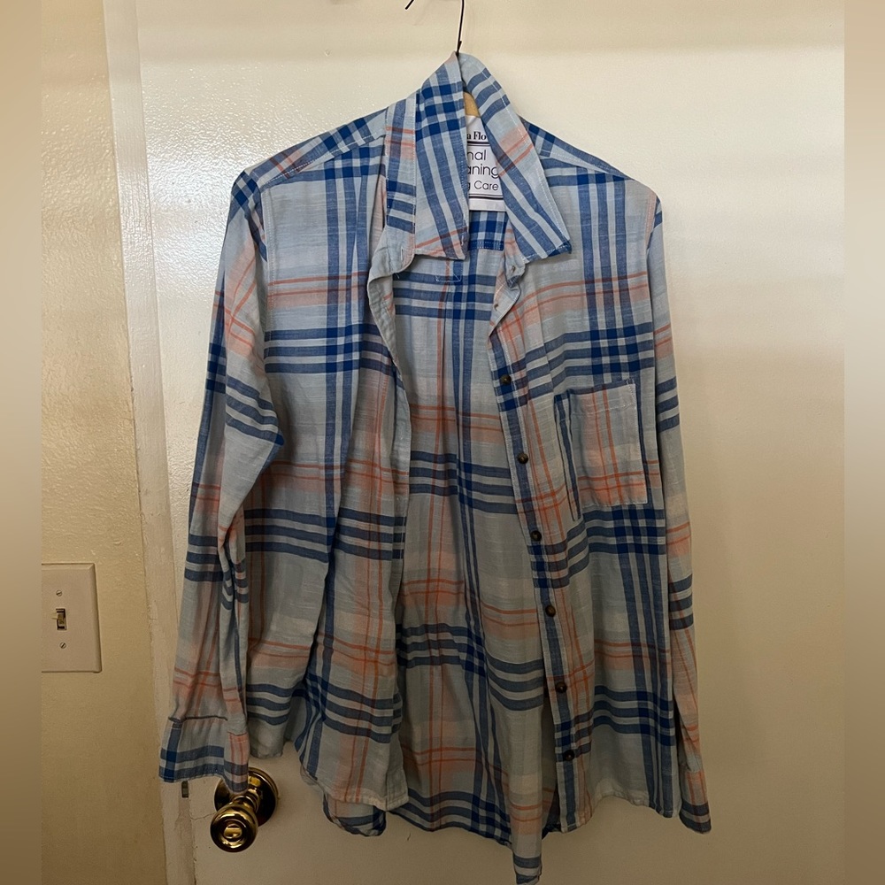 H&M Flannel Shirt light blue